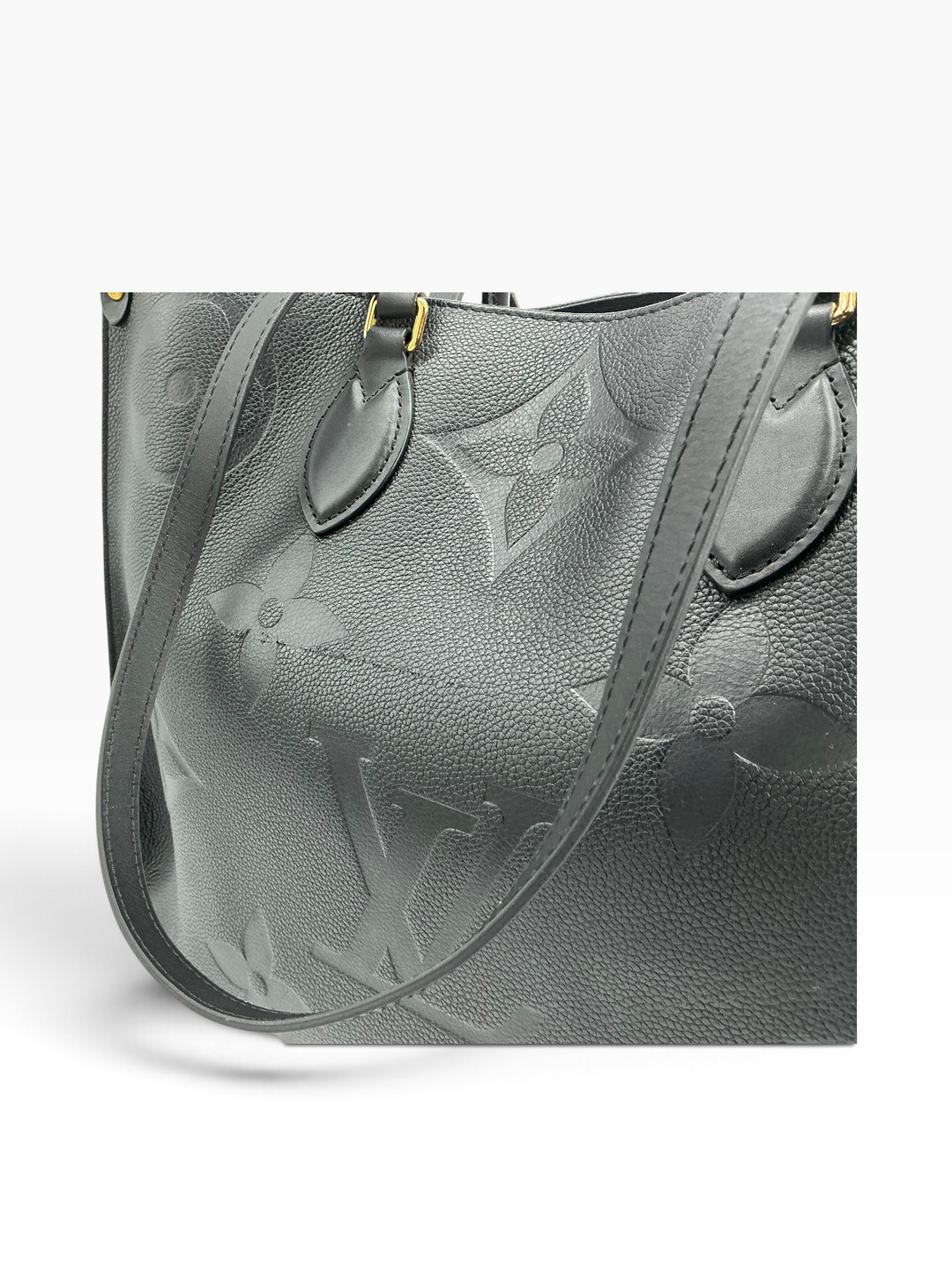 Louis Vuitton Monogram Giant Empreinte OnTheGo GM Black Leather Tote