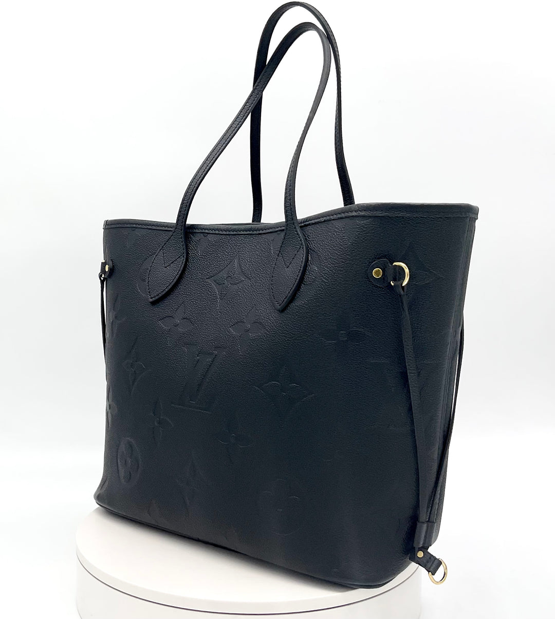 LOUIS VUITTON Empreinte Monogram Giant Neverfull MM Black