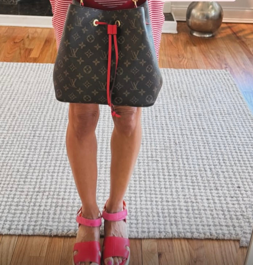 LV Monogram/Red Neo Noe