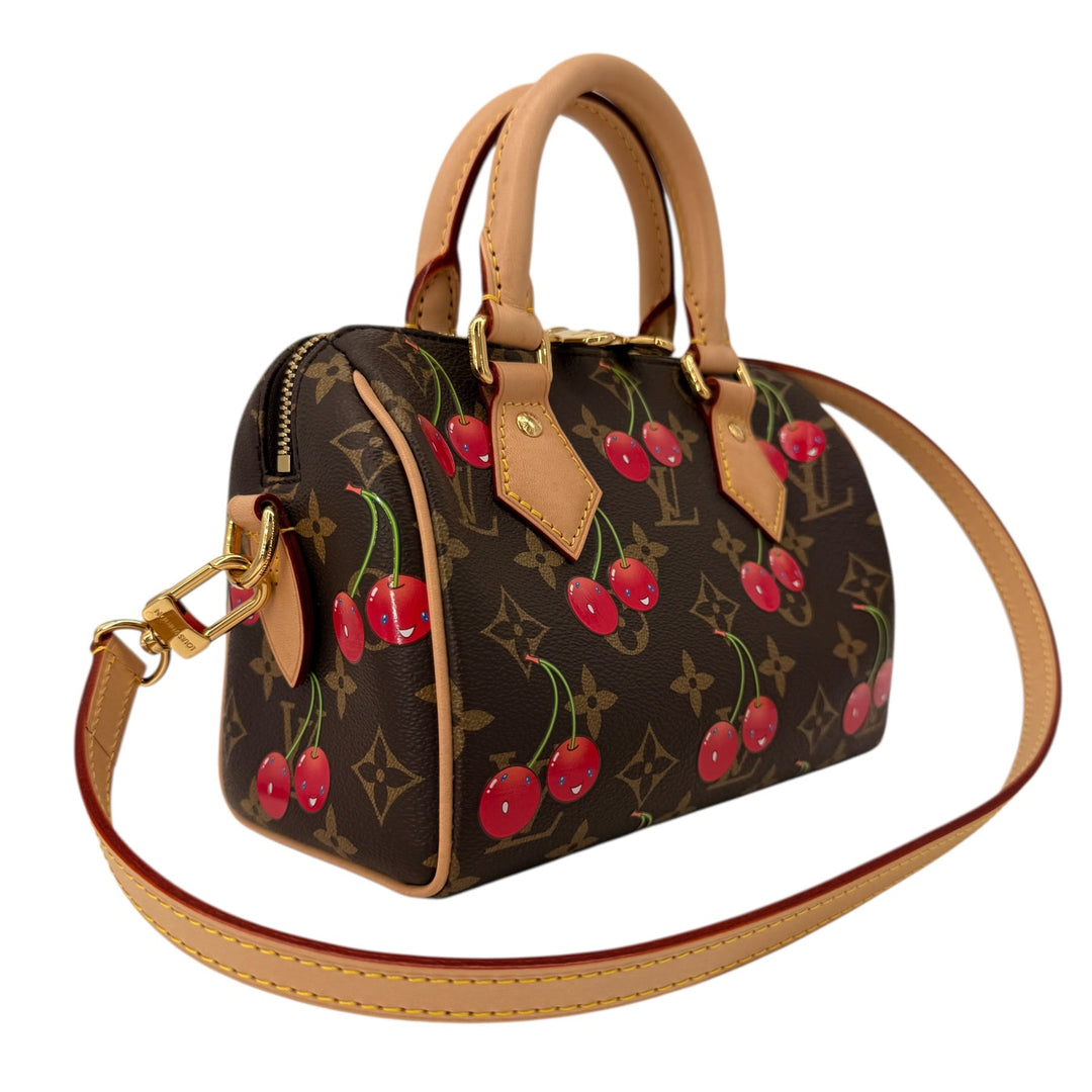 Louis Vuitton x Takashi Murakami Monogram Cerises Speedy Bandoulière 20