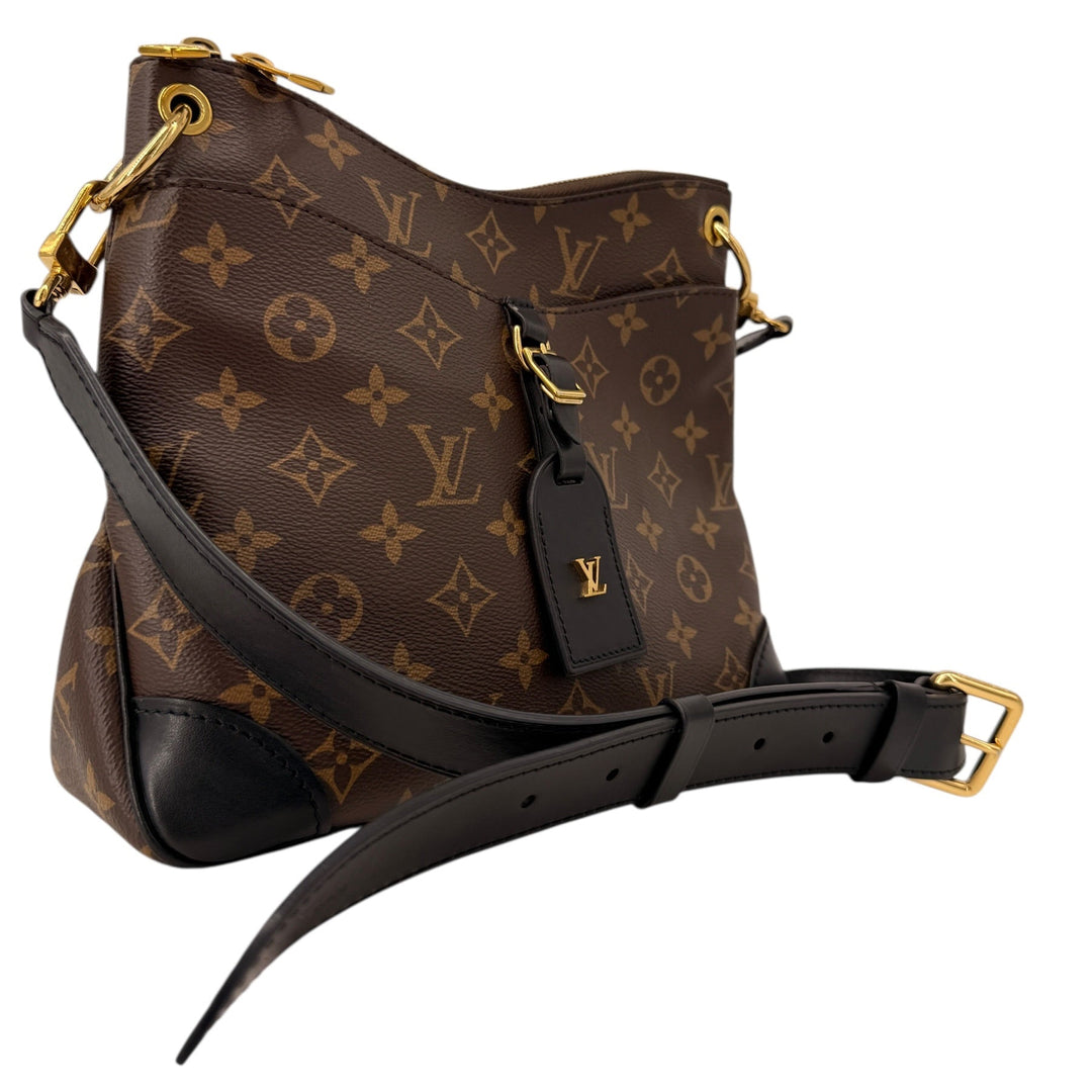 Louis Vuitton Monogram Odeon PM Black Crossbody Bag