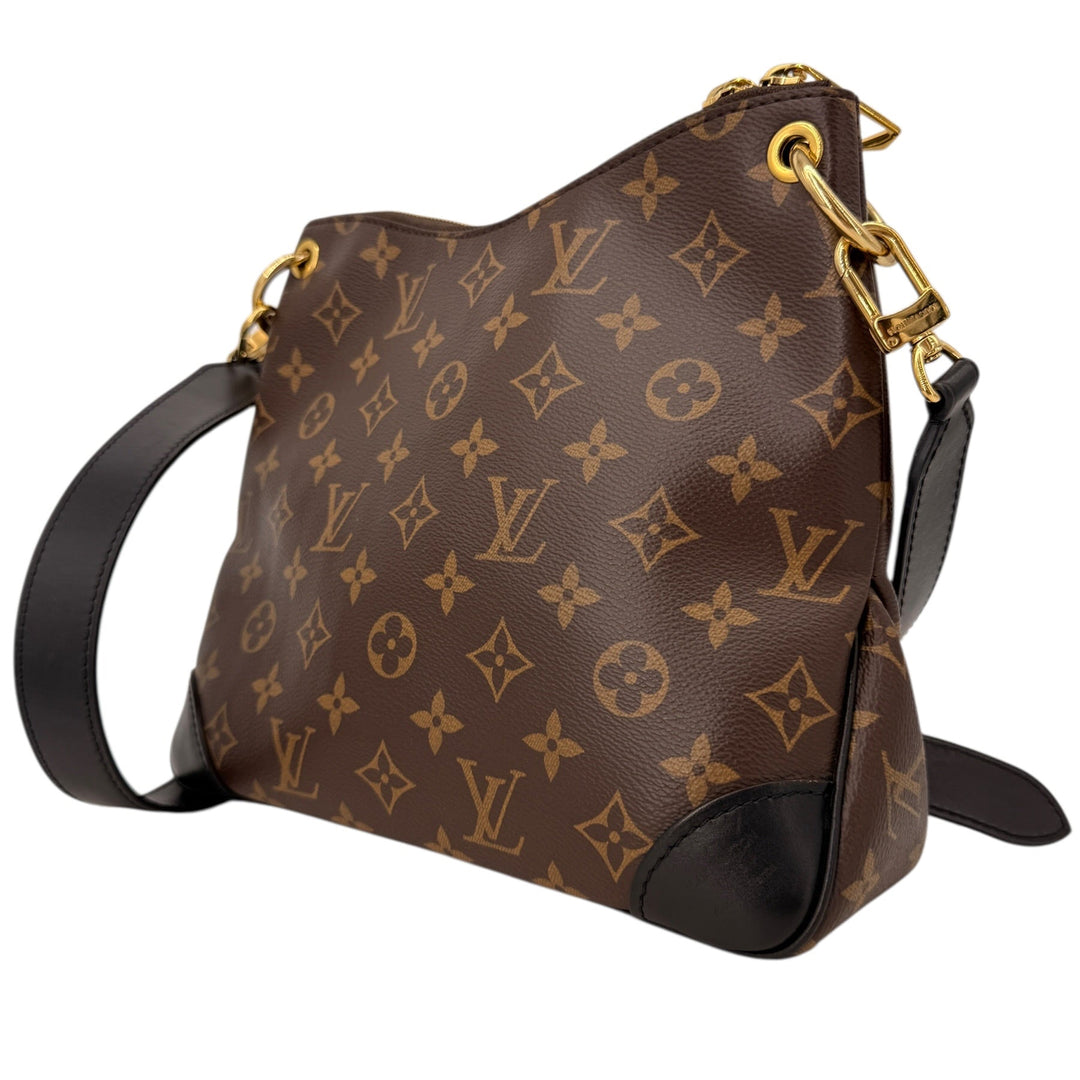 Louis Vuitton Monogram Odeon PM Black Crossbody Bag