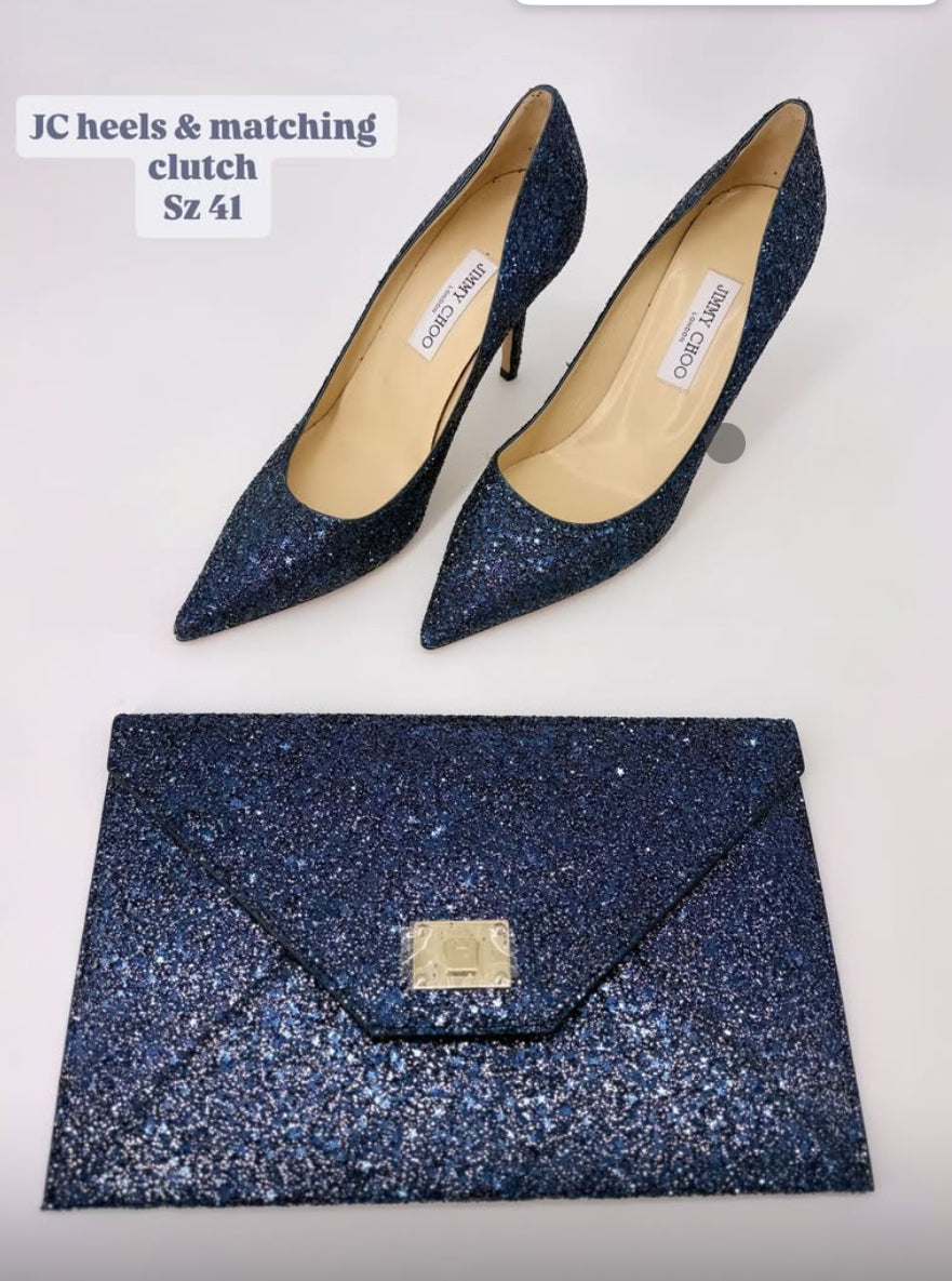 Jimmy Choo Heels+clutch