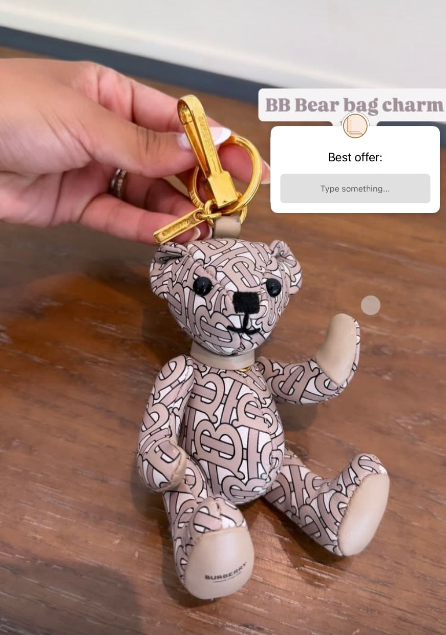 Burberry Teddy Bear Bag Charm