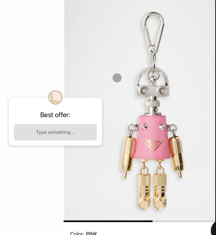 Prada Robot Keychain