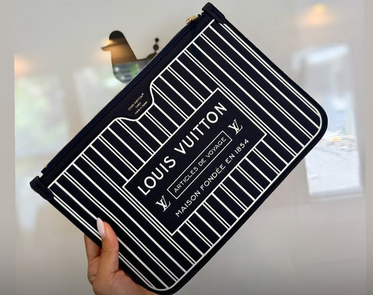 LV Navy Pouch and LV Lock/Key