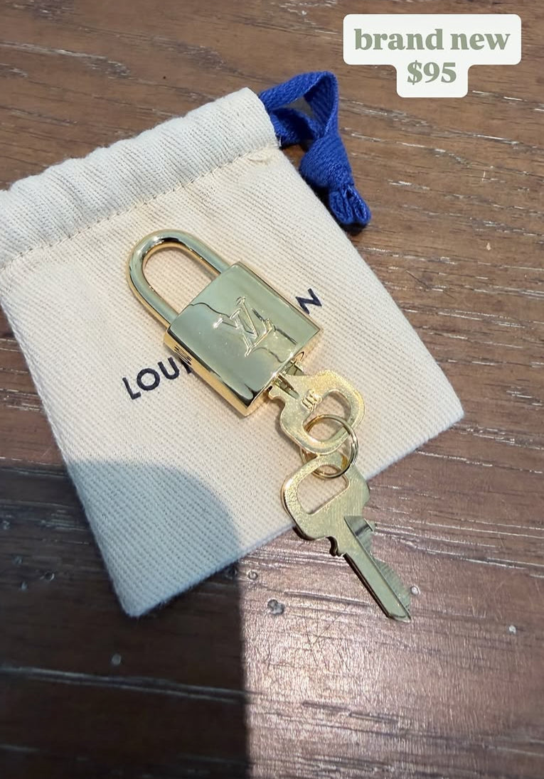 LV Navy Pouch and LV Lock/Key