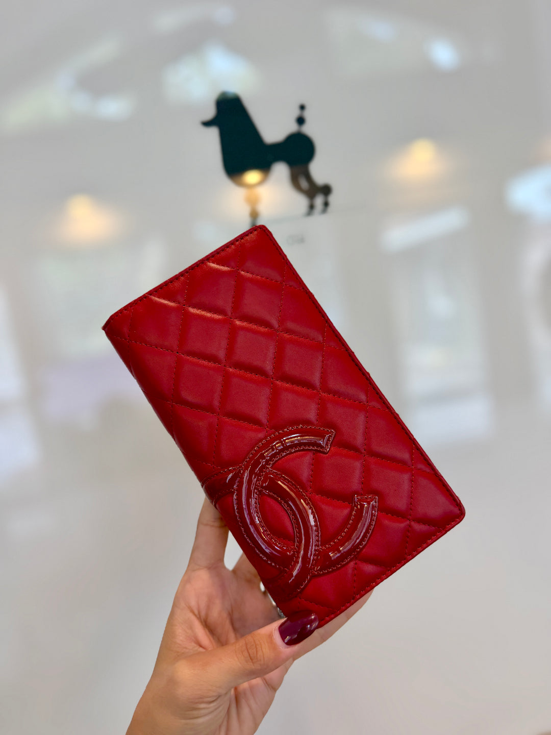 LV DA zippy, Chanel Red bifold