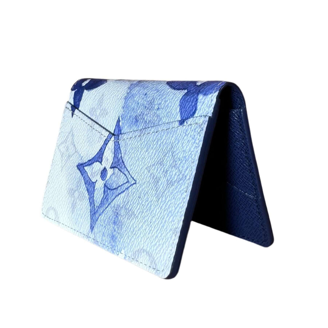 LOUIS VUITTON Monogram Watercolor Pocket Organizer in Blue, featuring luxury design with artistic watercolor pattern.