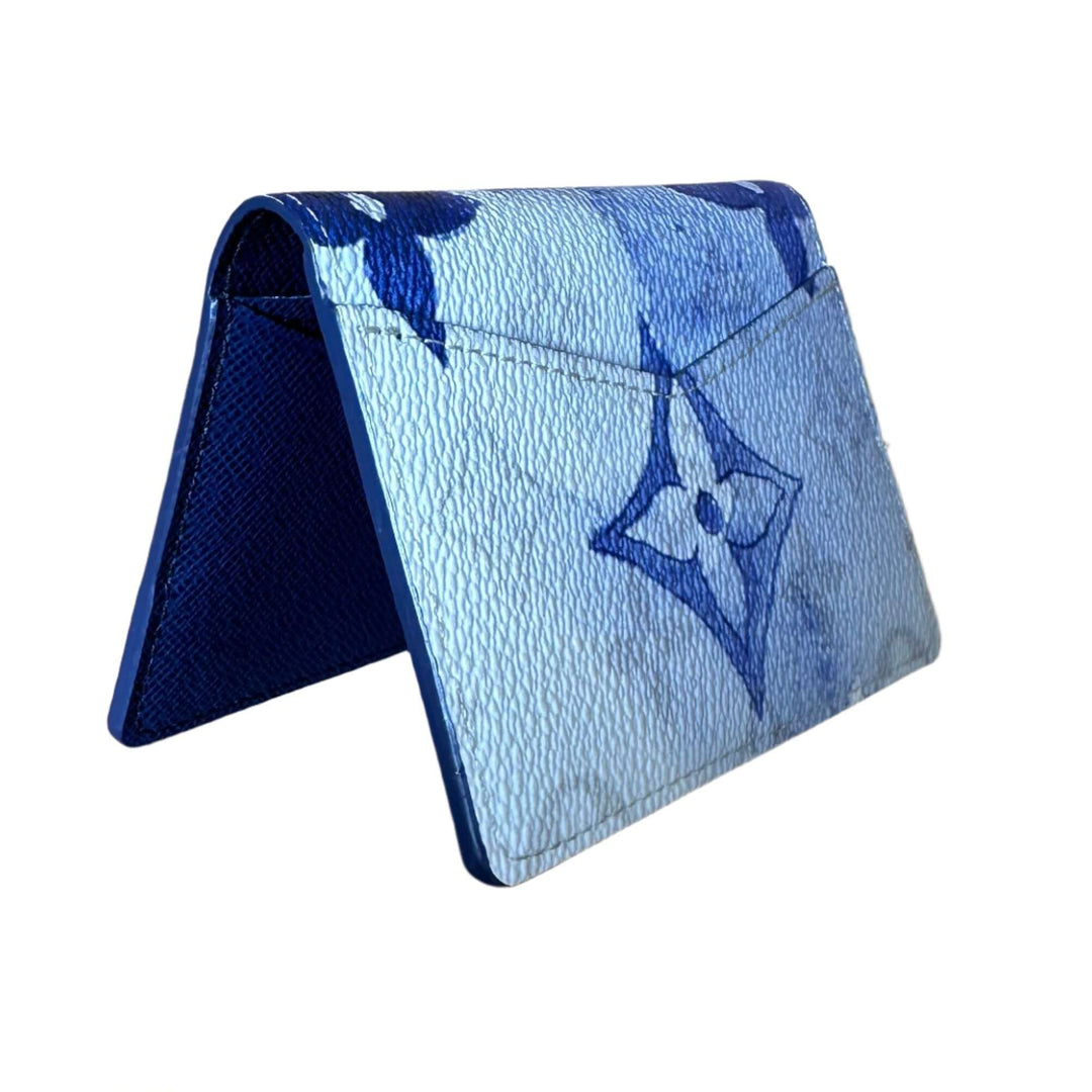 Luxury Louis Vuitton Blue Monogram Watercolor Pocket Organizer