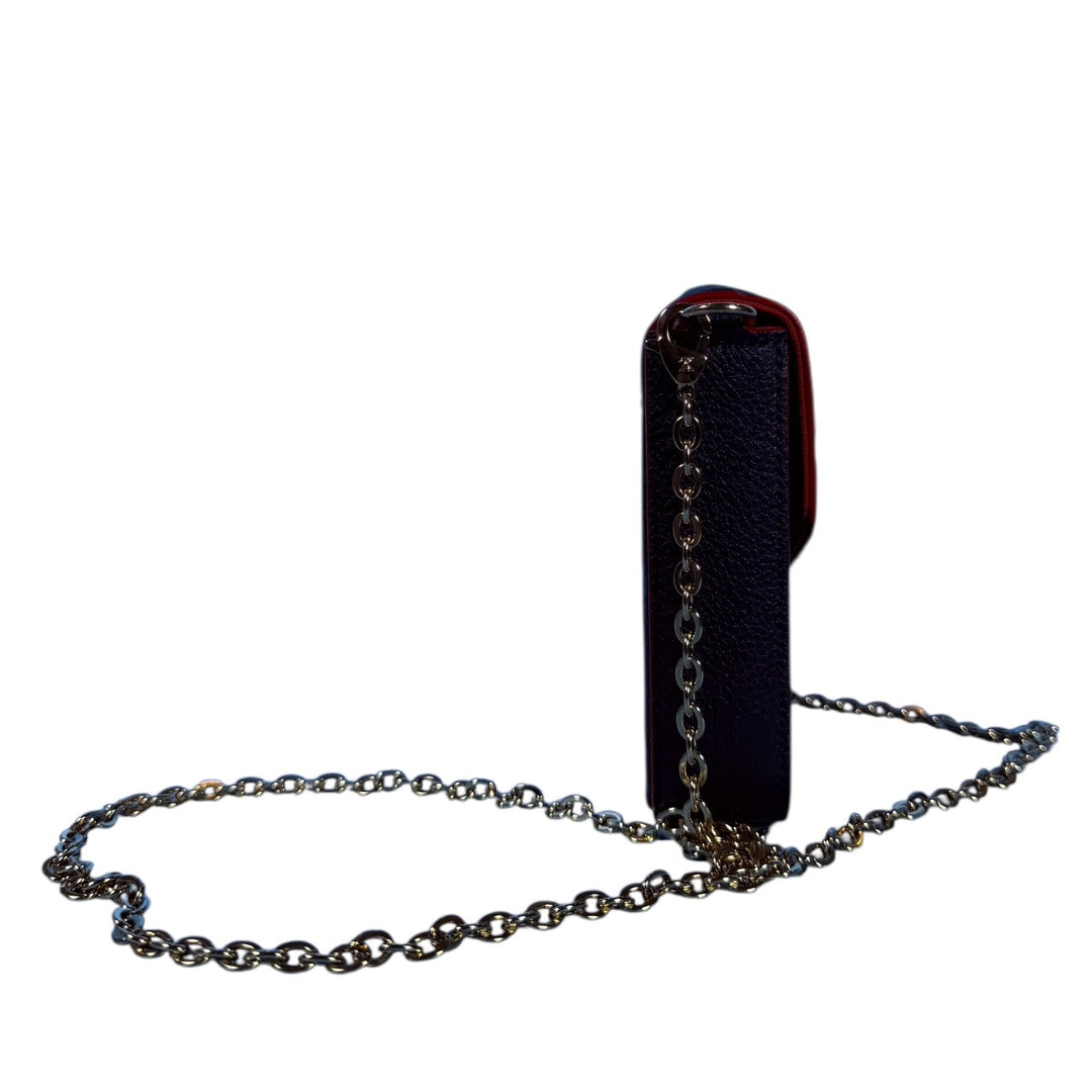 Louis Vuitton Monogram Empreinte Chain Wallet Black