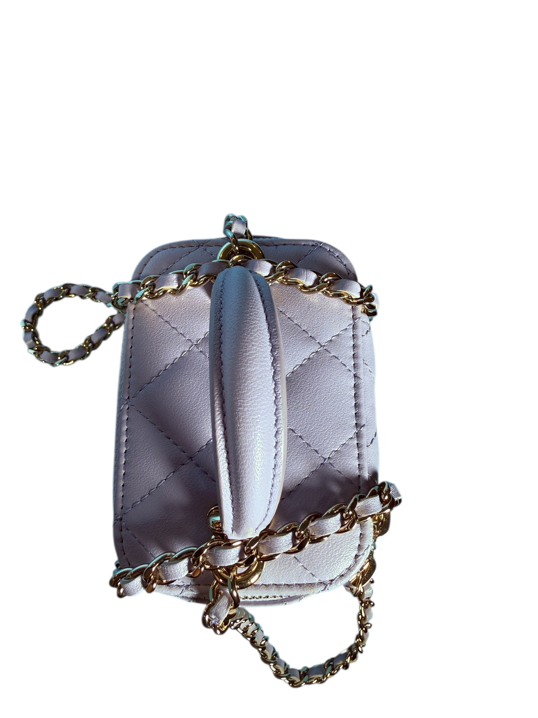 Chanel Mini Vanity Box Quilted Lambskin Lilac