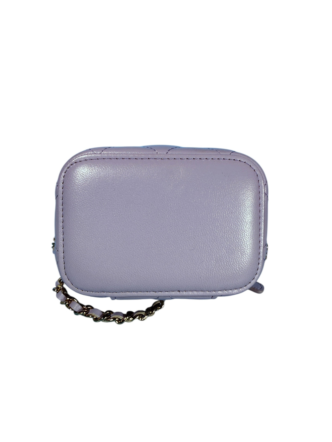 Chanel Mini Vanity Box Quilted Lambskin Lilac