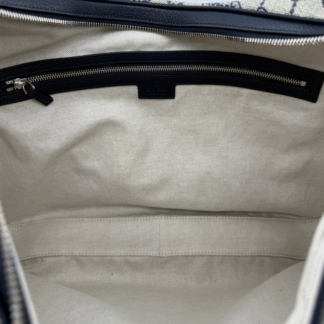 Gucci GG Supreme Web Large Attaché Shoulder Bag | LuxLoveLouis