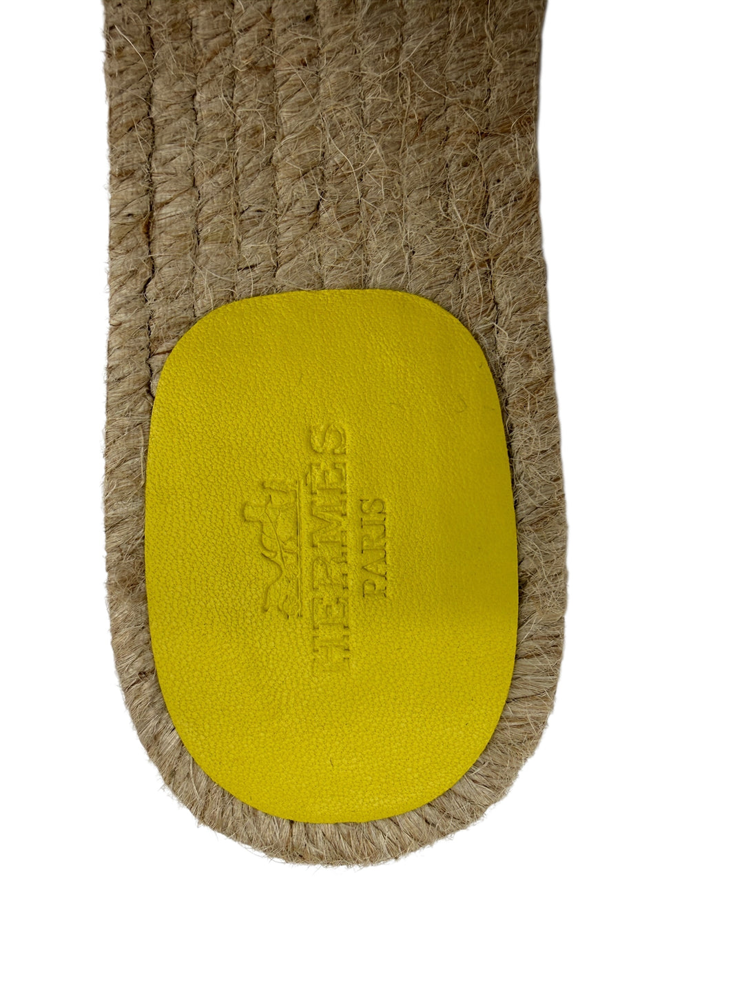 Hermès Oran Sandals Jaune Curcuma Leather Slides – Size 37