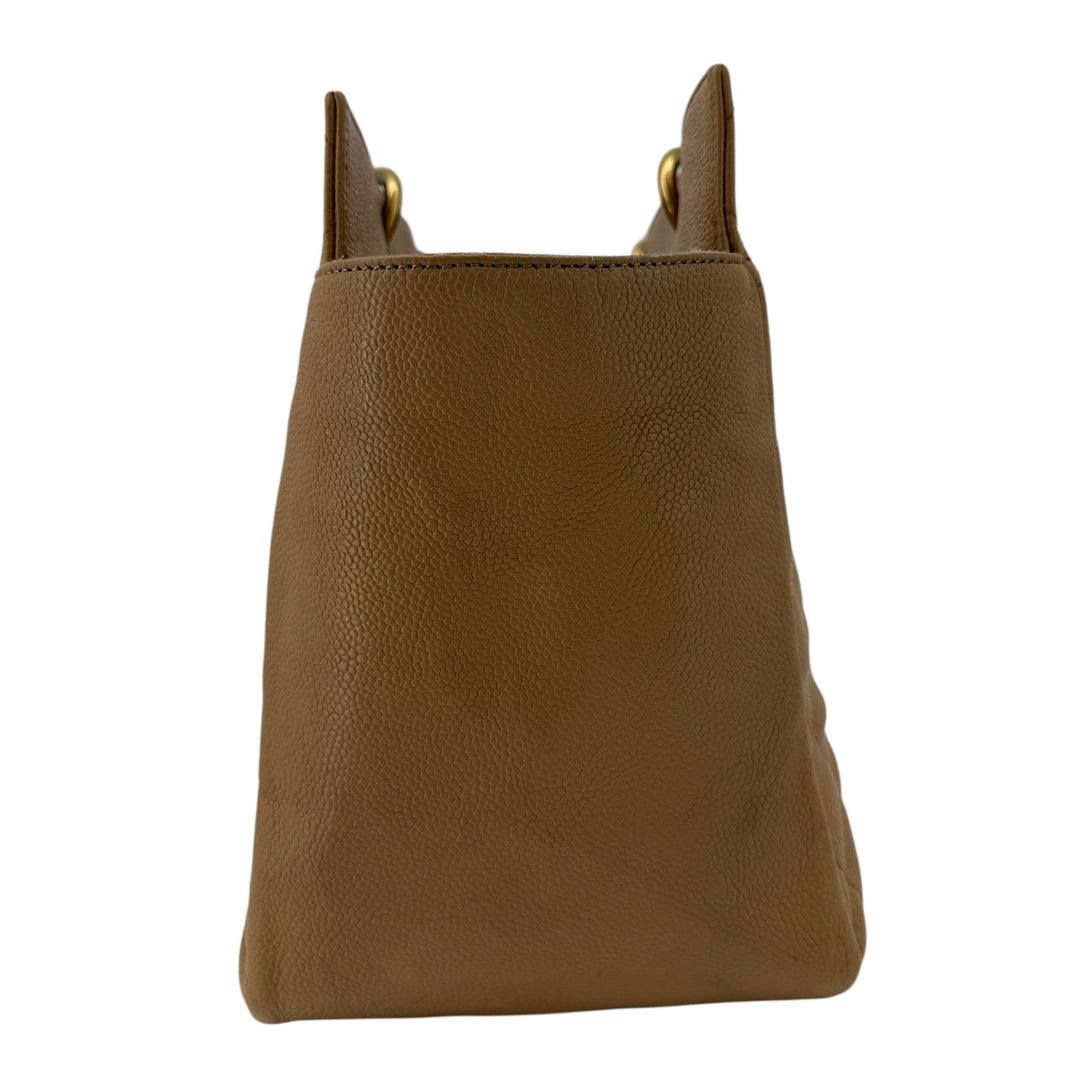 Chanel Caviar Quilted Grand Shopping Tote GST Beige | LuxLoveLouis