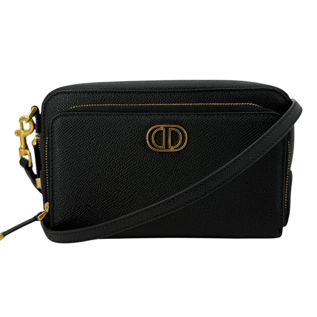 Christian Dior Caro Double Pouch Black | LuxLoveLouis