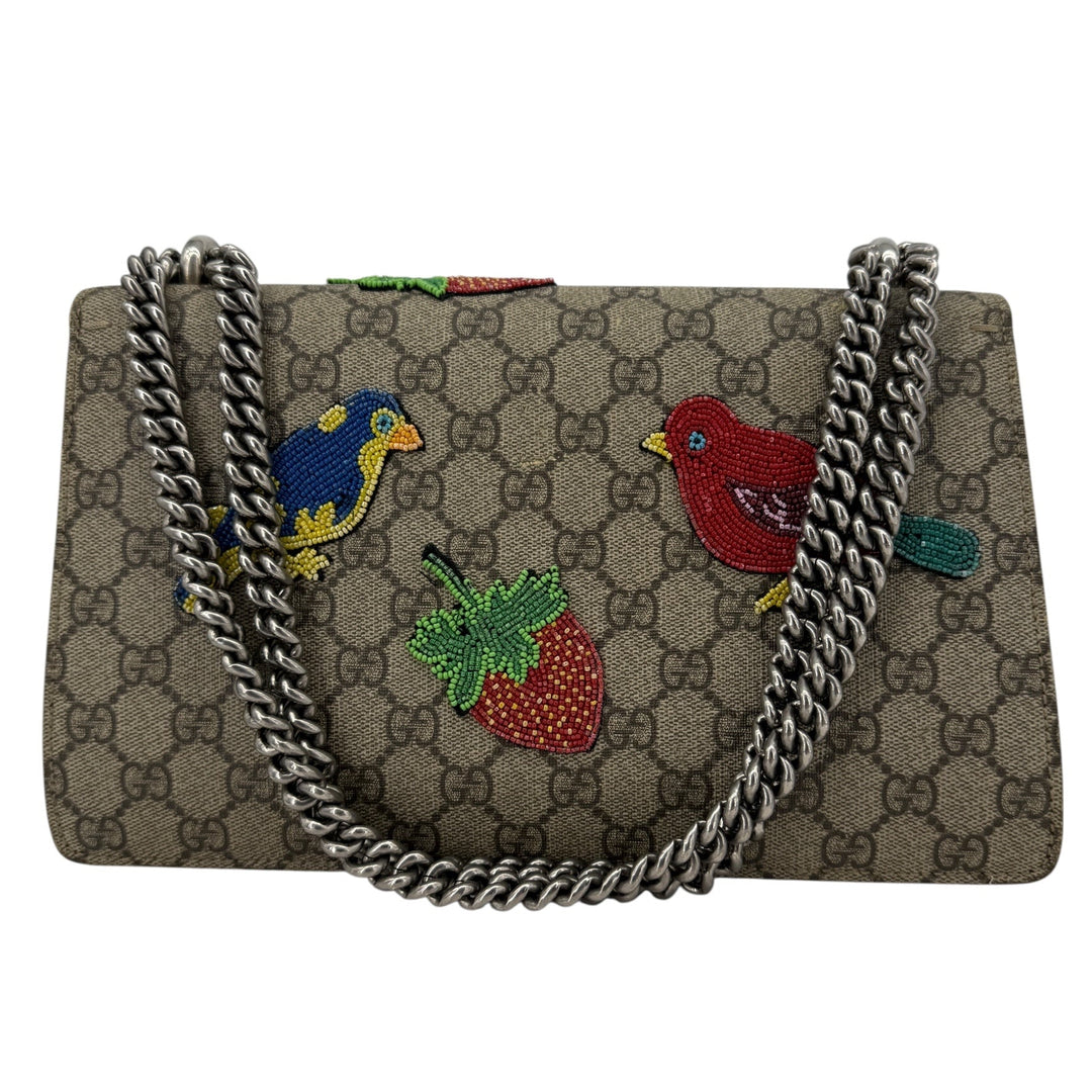 Gucci Dionysus GG Bead Embellished Small Shoulder Bag | LuxLoveLouis