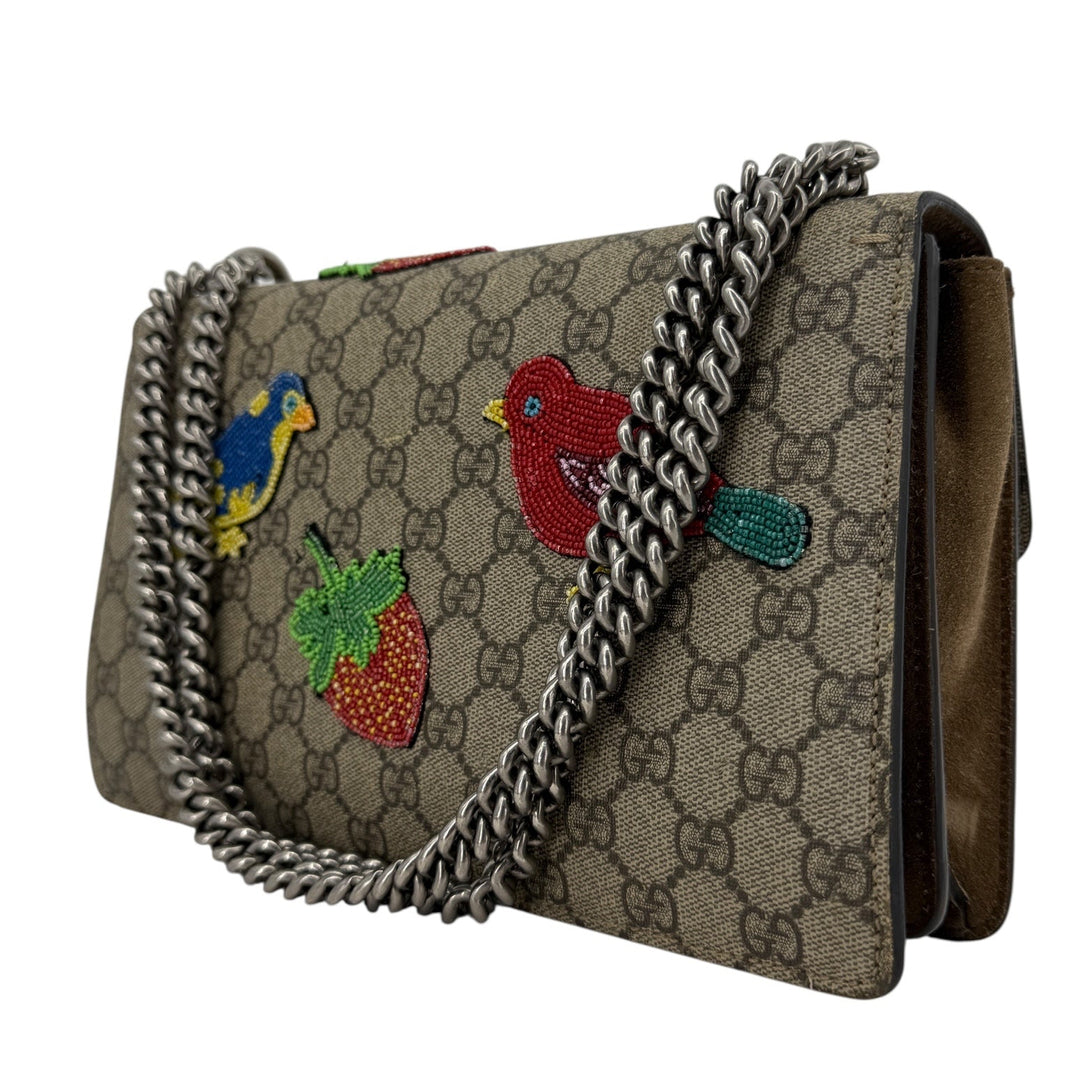 Gucci Dionysus GG Bead Embellished Small Shoulder Bag | LuxLoveLouis