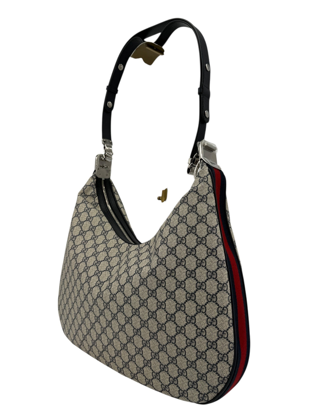 Gucci GG Supreme Web Large Attaché Shoulder Bag | LuxLoveLouis