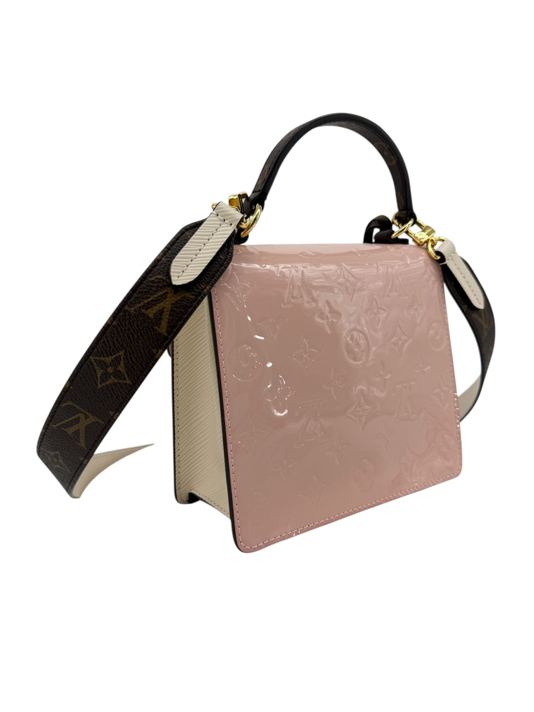 Louis Vuitton Vernis Spring Street Rose Ballerine Shoulder Bag