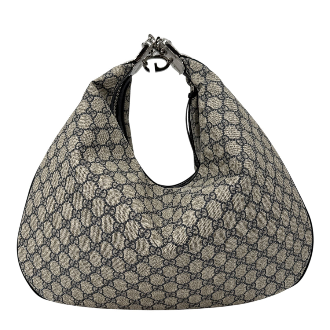 Gucci GG Supreme Web Large Attaché Shoulder Bag | LuxLoveLouis