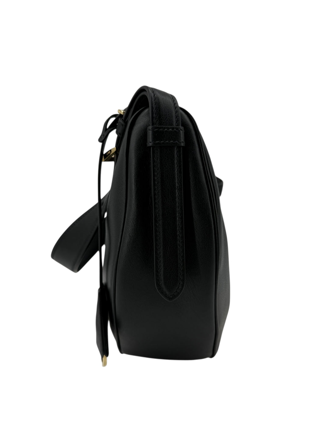 Prada Demi-Lune Large Leather Shoulder Bag Black | Authentic Luxury Handbag