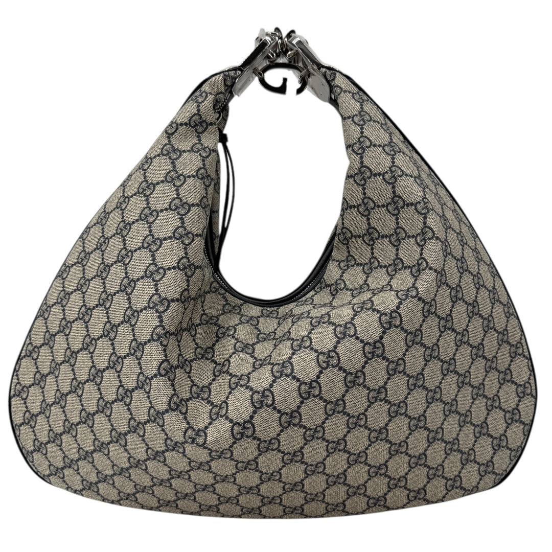 Gucci GG Supreme Web Large Attaché Shoulder Bag | LuxLoveLouis