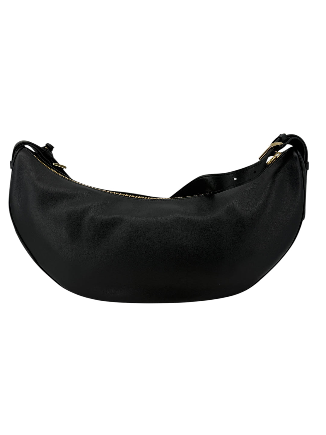 Prada Demi-Lune Large Leather Shoulder Bag Black | Authentic Luxury Handbag