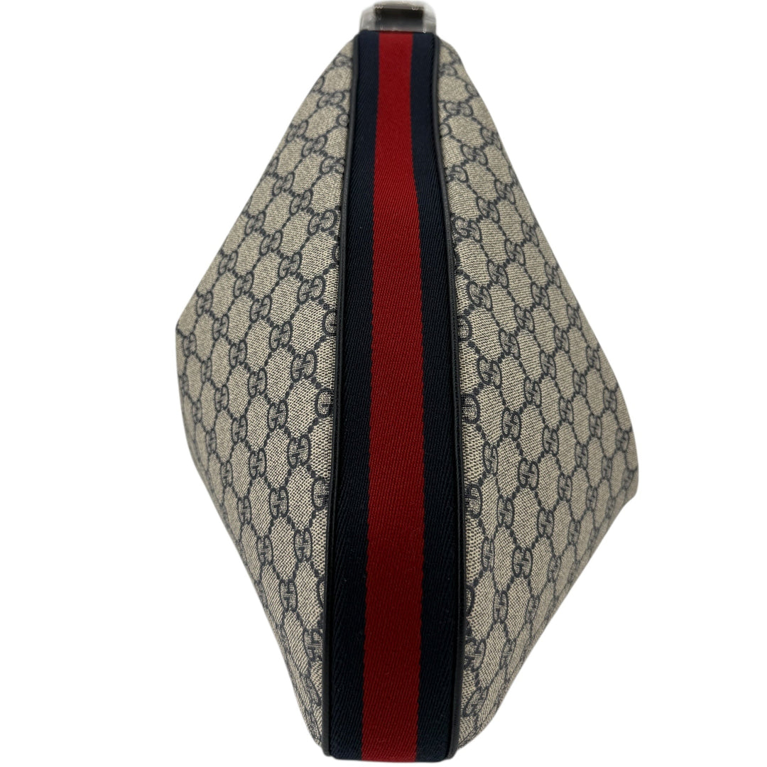 Gucci GG Supreme Web Large Attaché Shoulder Bag | LuxLoveLouis