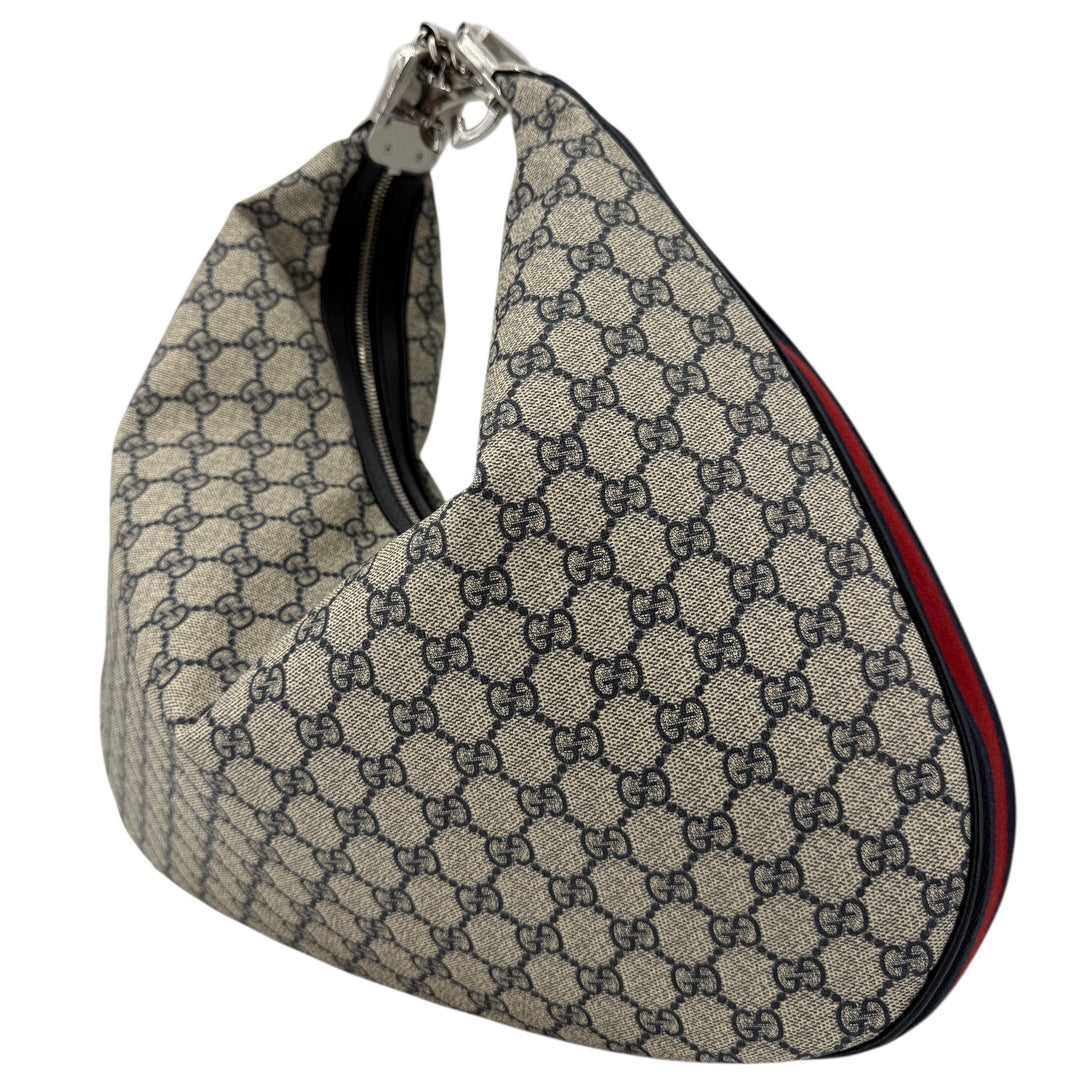 Gucci GG Supreme Web Large Attaché Shoulder Bag | LuxLoveLouis