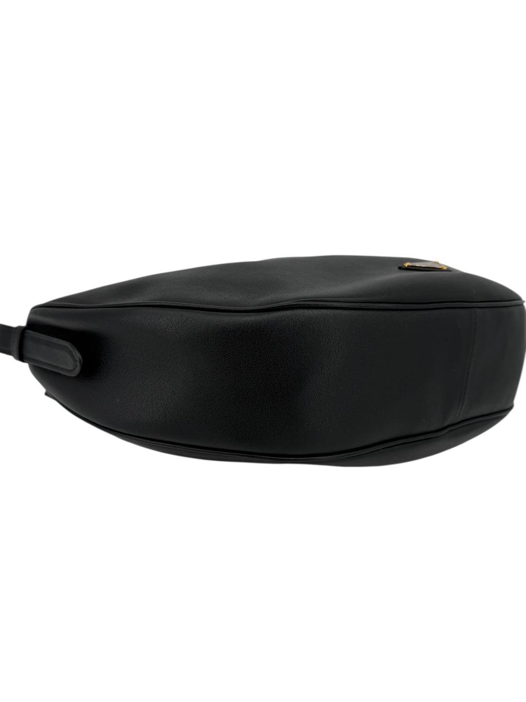 Prada Demi-Lune Large Leather Shoulder Bag Black | Authentic Luxury Handbag