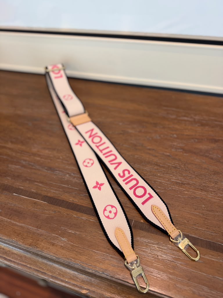 LV bold pink strap