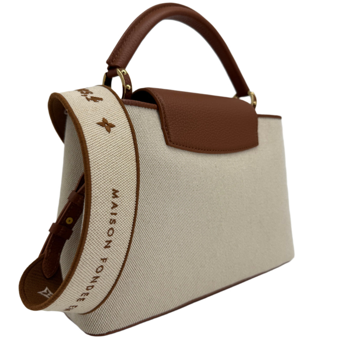 Louis Vuitton Canvas Taurillon Capucines MM – Caramel
