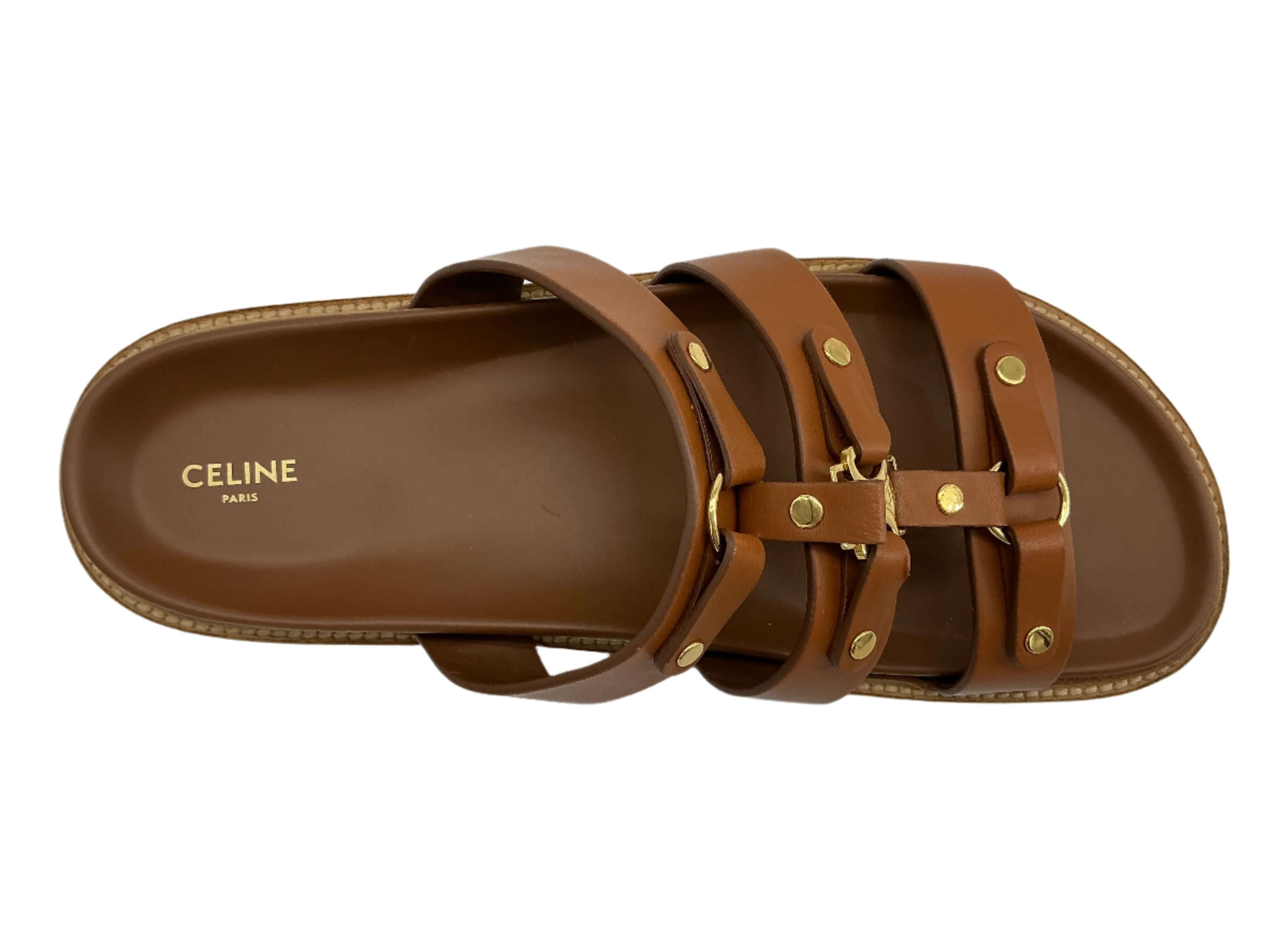 Celine Tippi Slide Sandals - Luxury Calfskin Footwear