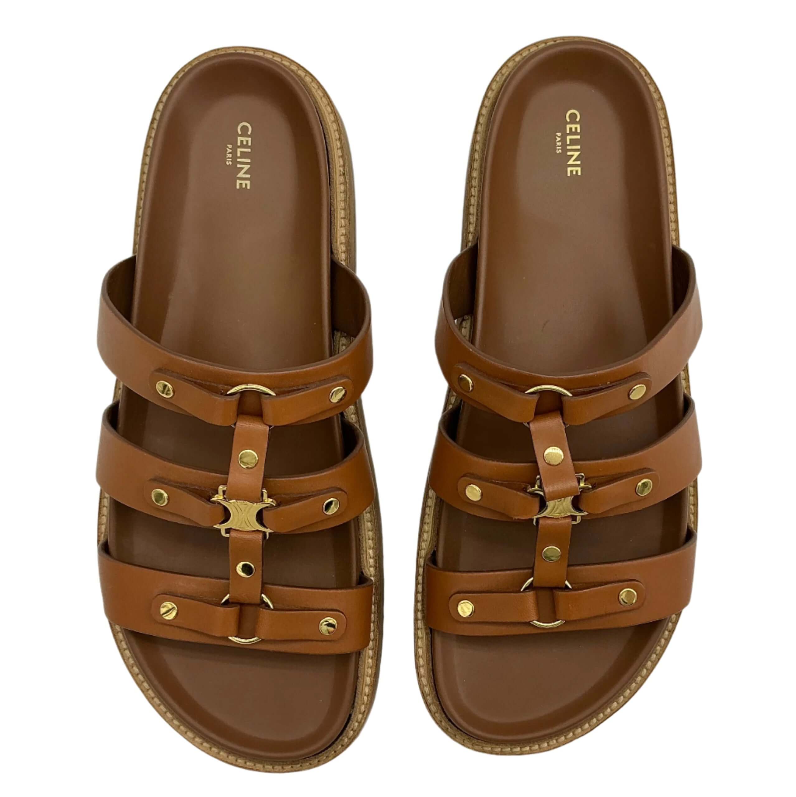 サンダル Celine Celine Tippi In Calfskin - Vegetal Tanning Women's Tippi in calfskin sandals - vegetal tanning | CELINE