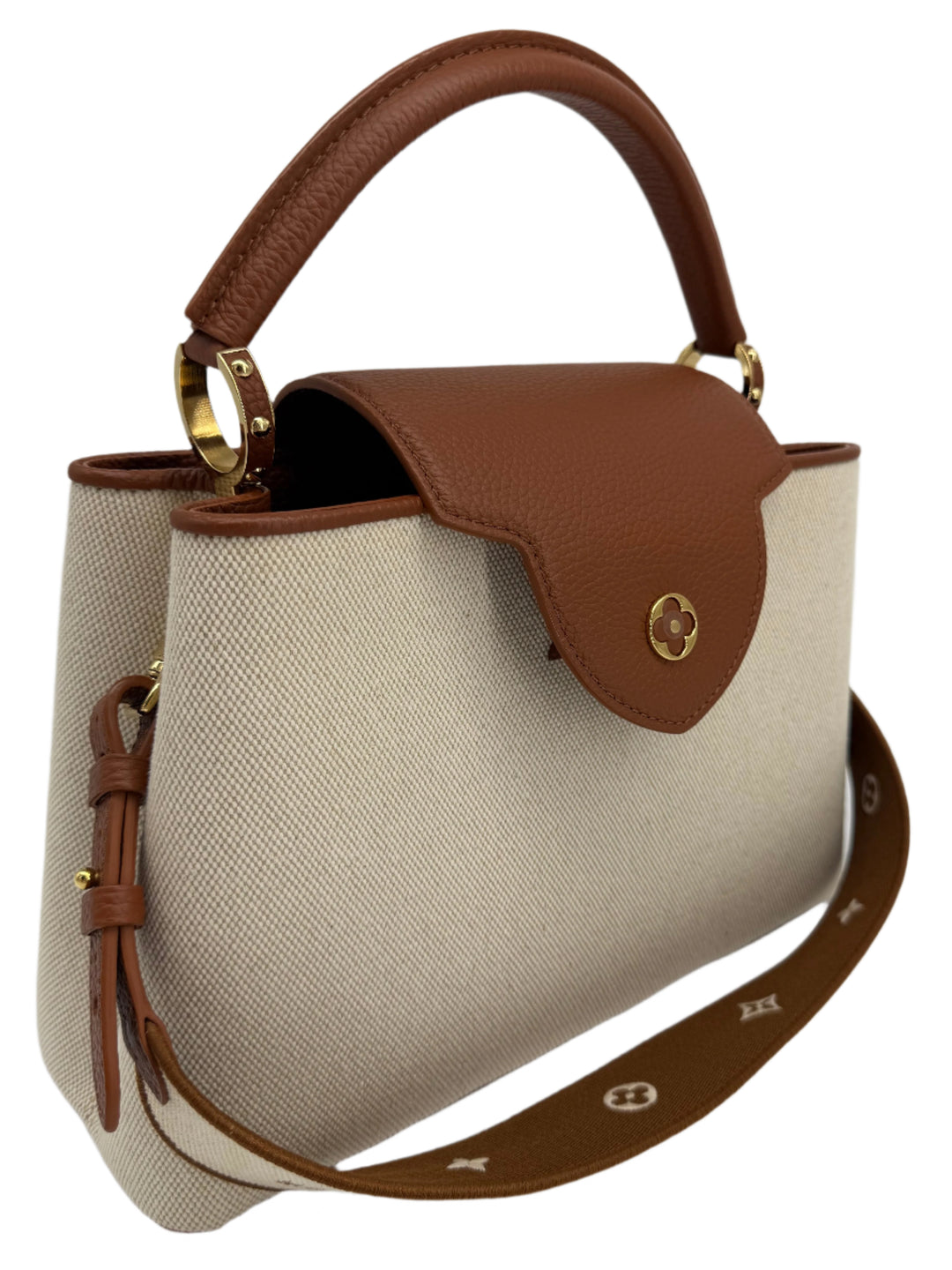 Louis Vuitton Canvas Taurillon Capucines MM – Caramel