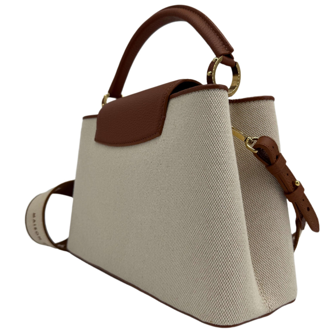 Louis Vuitton Canvas Taurillon Capucines MM – Caramel