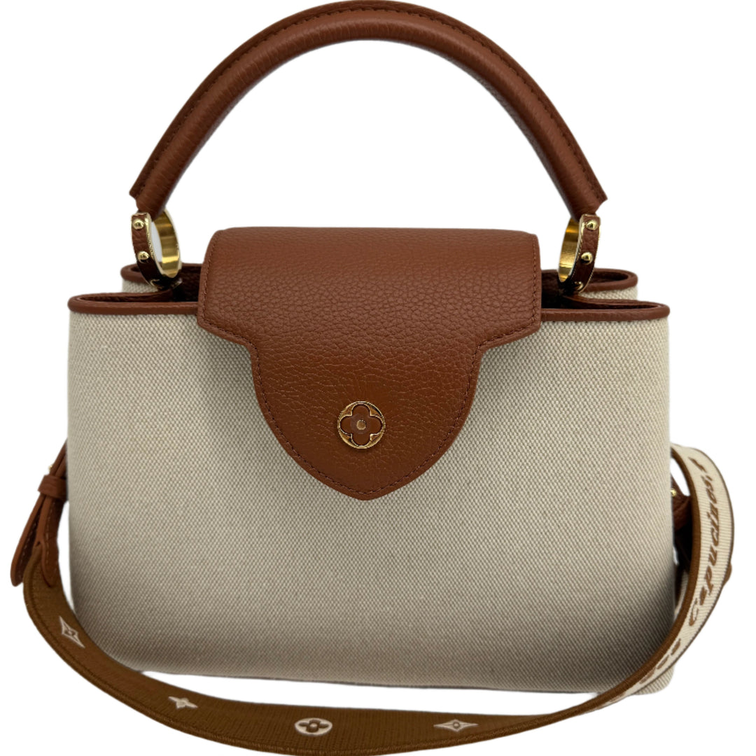 Louis Vuitton Canvas Taurillon Capucines MM – Caramel