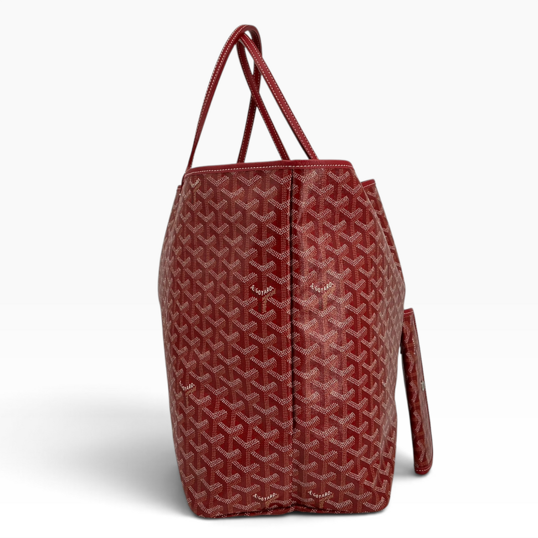 Goyard Saint Louis GM Red tote side profile