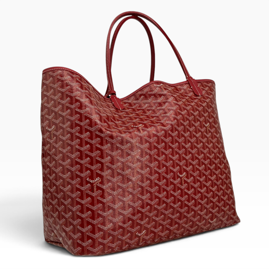 Goyard Saint Louis GM Red tote front angled view