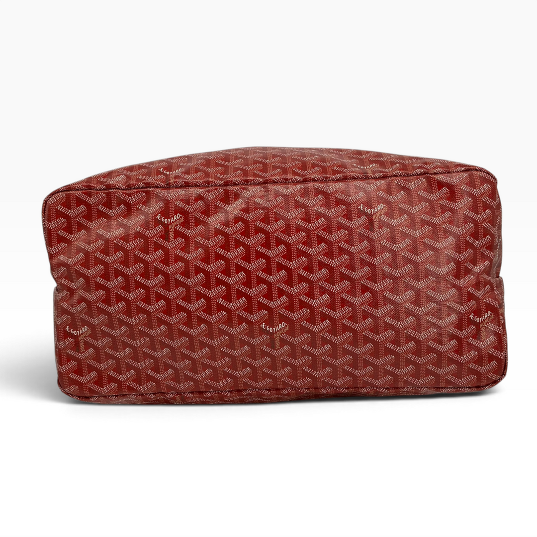Goyard Saint Louis GM Red tote base condition