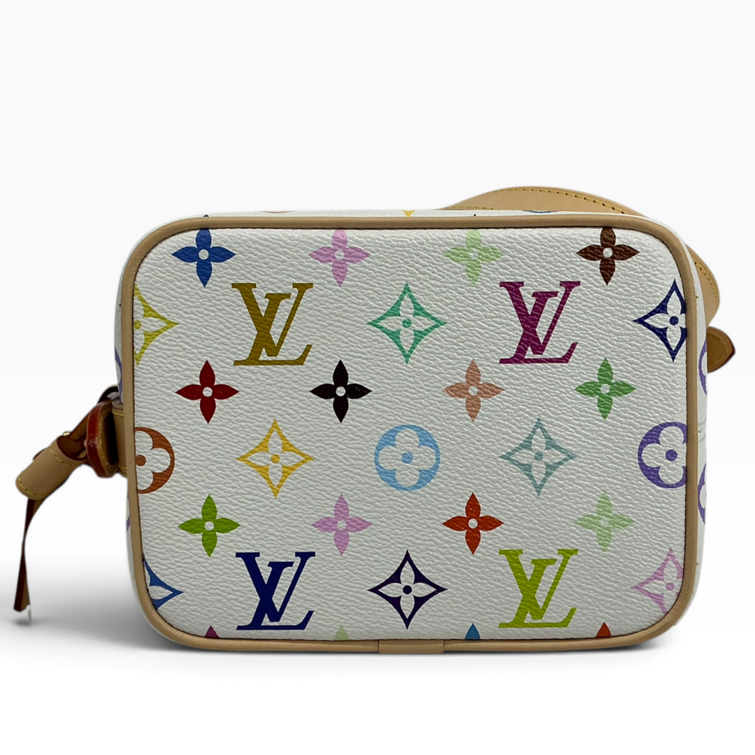 Louis Vuitton x Takashi Murakami All In BB Multicolor White bottom with Monogram Multicolor canvas and leather trim