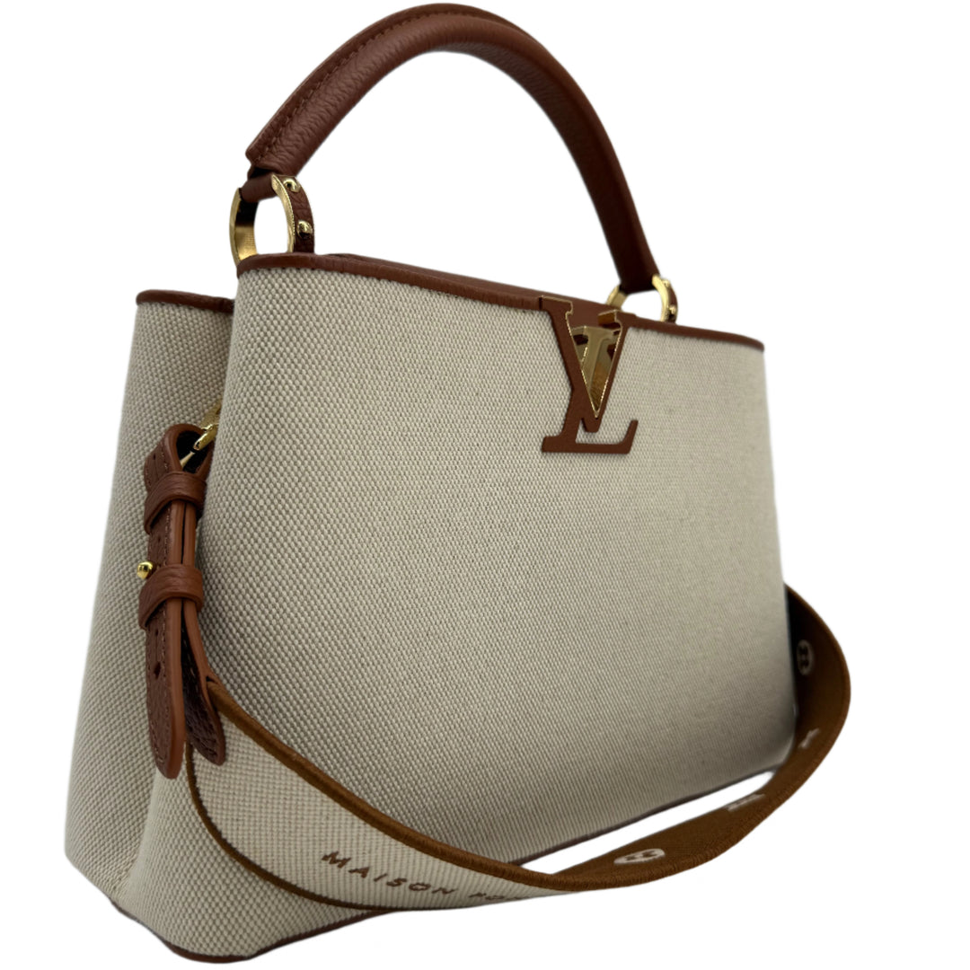 Louis Vuitton Canvas Taurillon Capucines MM – Caramel