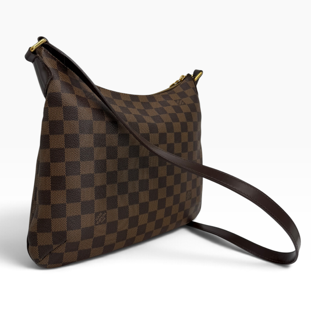 Louis Vuitton Bloomsbury PM Damier Ebene bag back left angle
