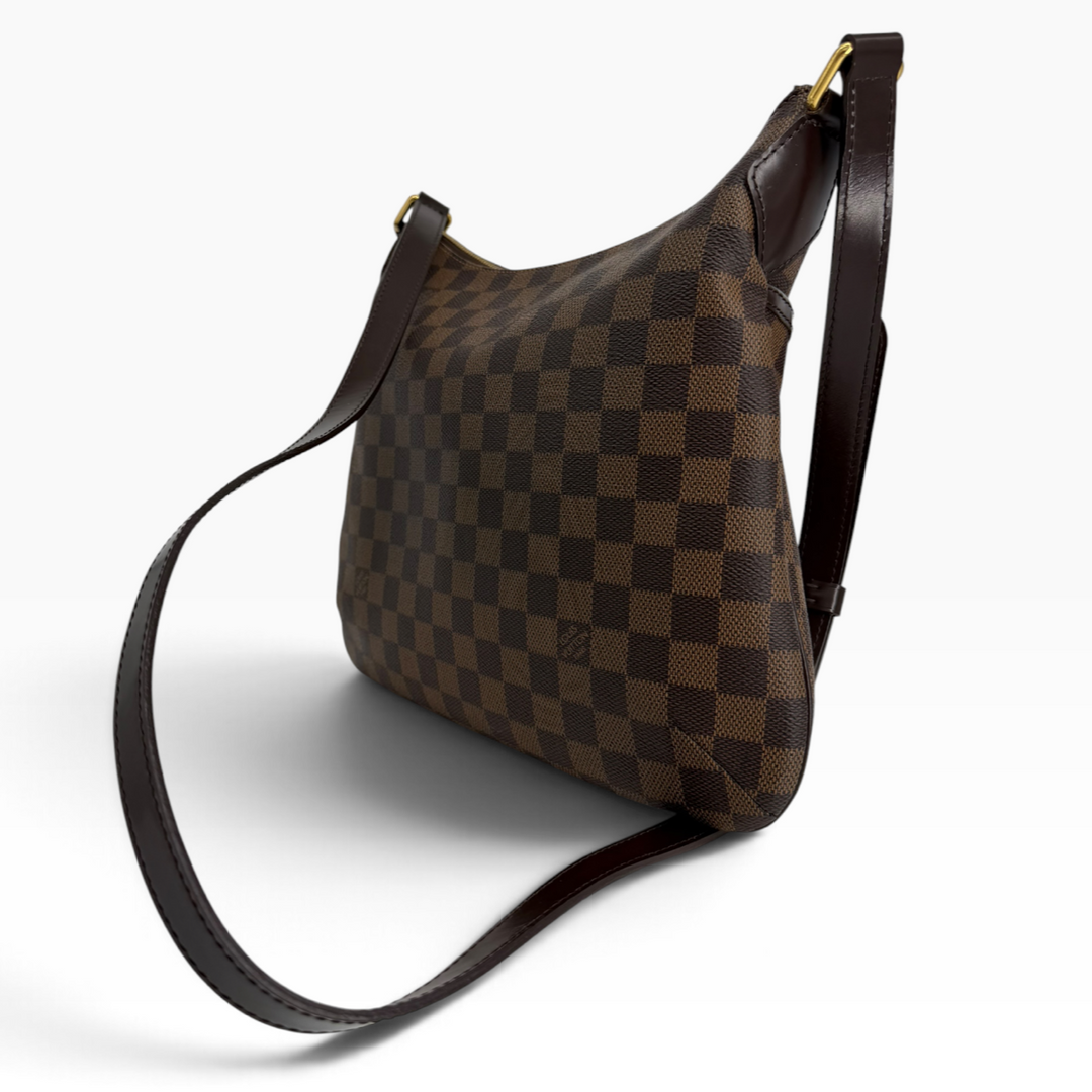 Louis Vuitton Bloomsbury PM Damier Ebene bag back right angle