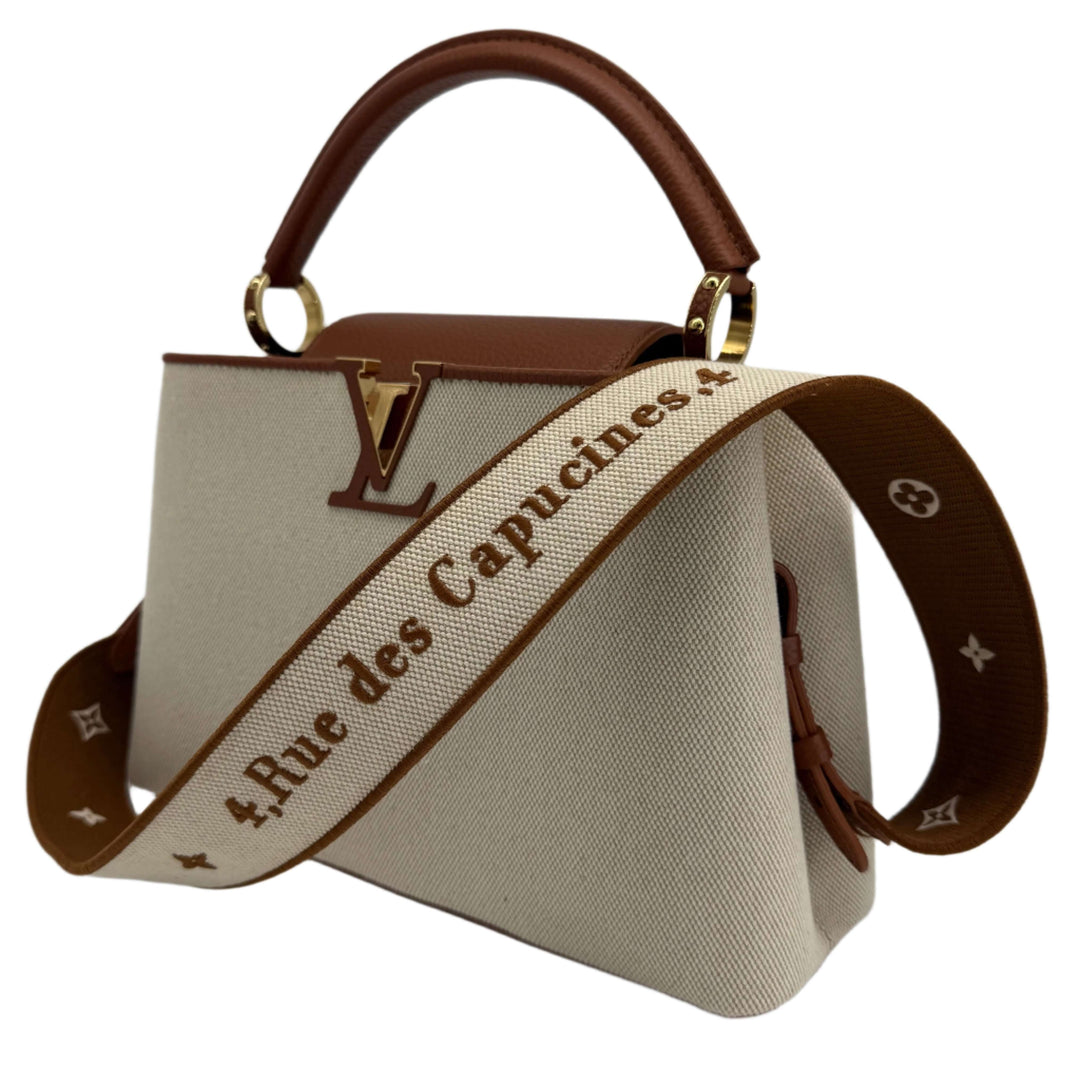 Louis Vuitton Canvas Taurillon Capucines MM – Caramel