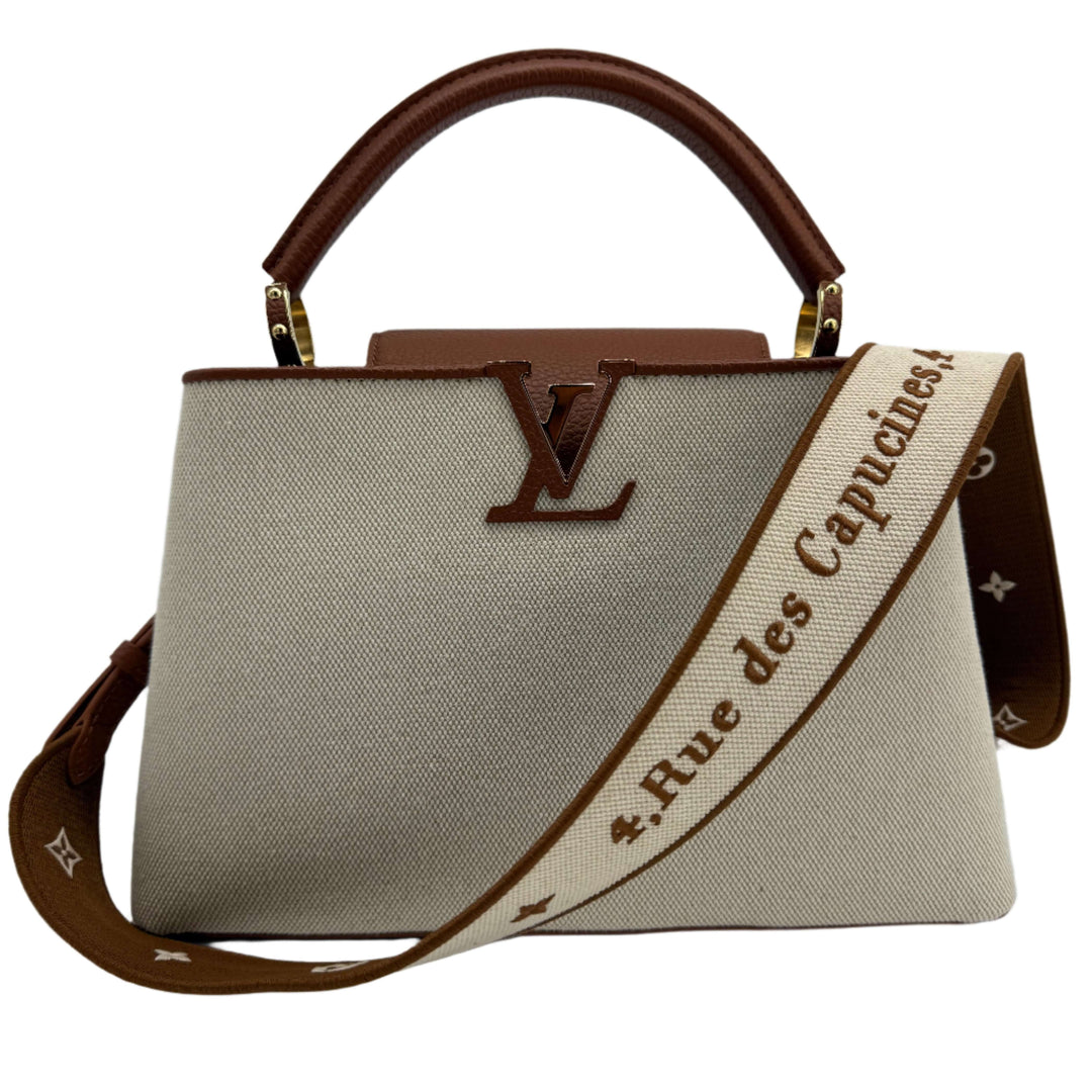 Louis Vuitton Canvas Taurillon Capucines MM – Caramel
