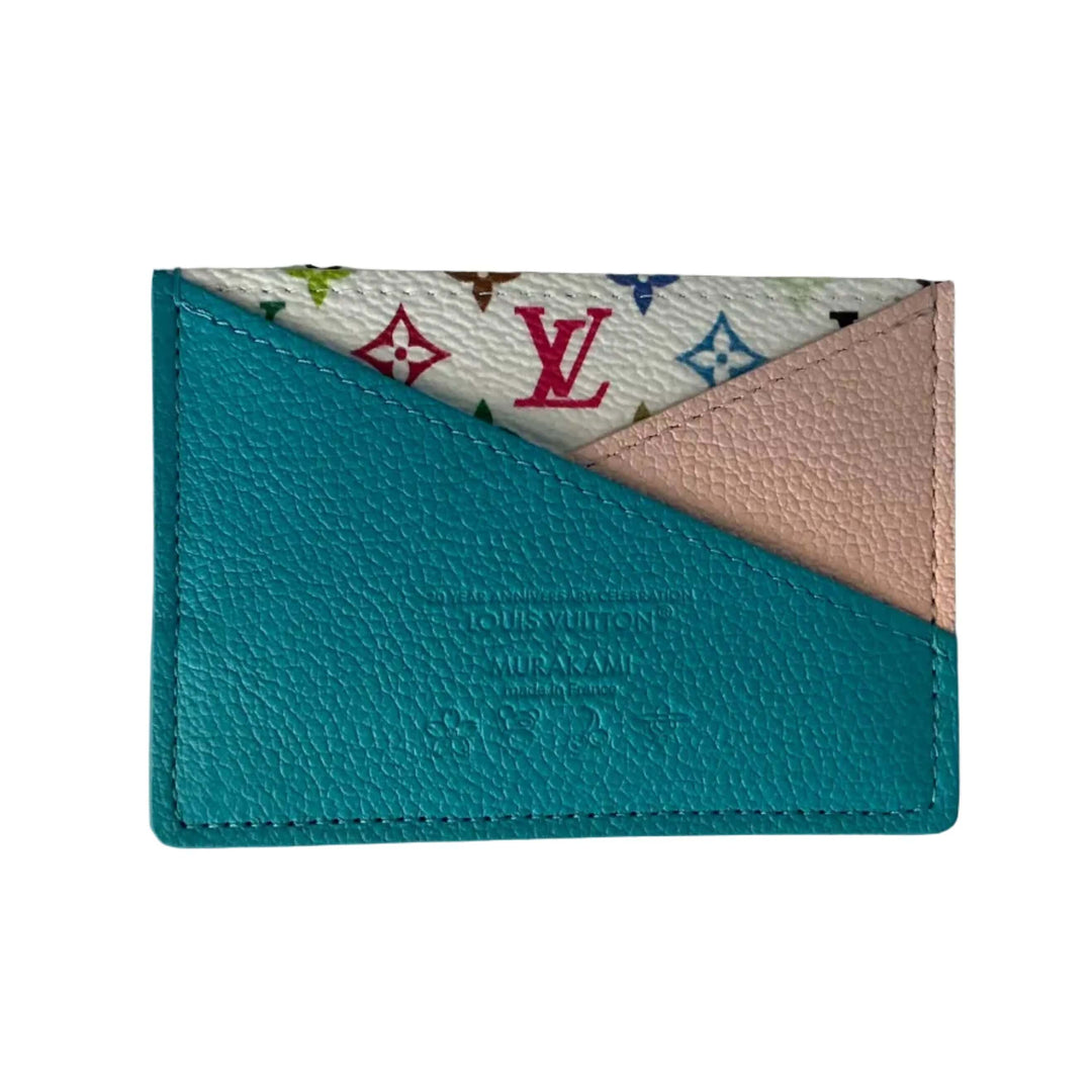 Louis Vuitton LV x TM Monogram Multicolor Criss-Cross Card Holder – Kawaii Pink view showcasing vibrant design