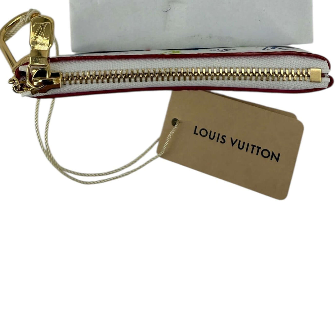 Louis Vuitton LV x TM multicolor key pouch with chain attached